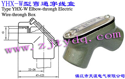 YHX-W型彎通穿線(xiàn)盒Type YHX-W Elbow-through Electric Wire-through Box